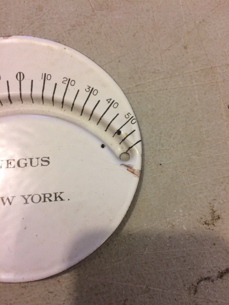 PAIR OF NEGUS ENAMEL CLINOMETER DIALS STEAMPUNK