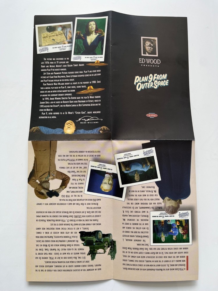 PLAN 9 FROM OUTER SPACE BOOKLET POSTER