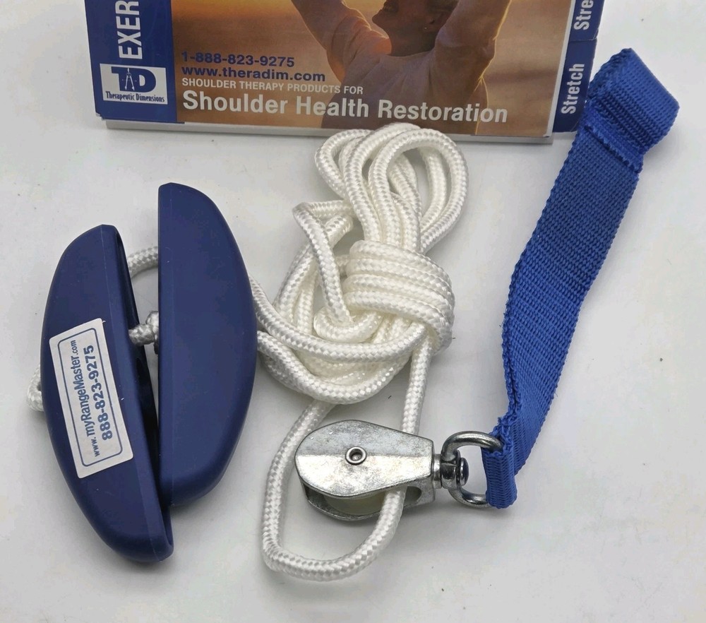 Therapeutic Dimensions Shoulder Pulley Door Strap RangeMaster & Exercise Guide
