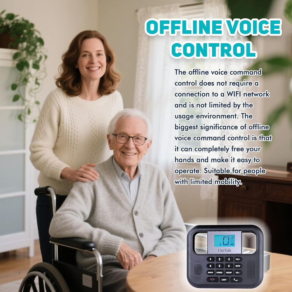 Wireless Intercoms for Home & Office, Two-Way Real-Time Full-Duplex Voice System