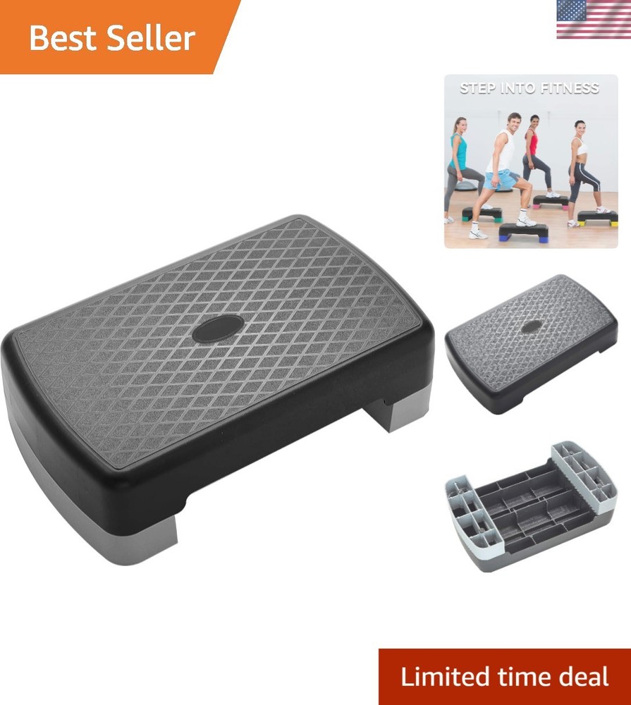 Compact Aerobic Step Platform with Adjustable Height – Perfect for Home Workouts
