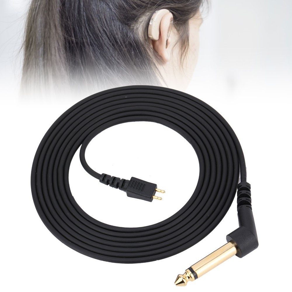 Audiometer Bone Conduction Headset Cable Headphone Wire Fit