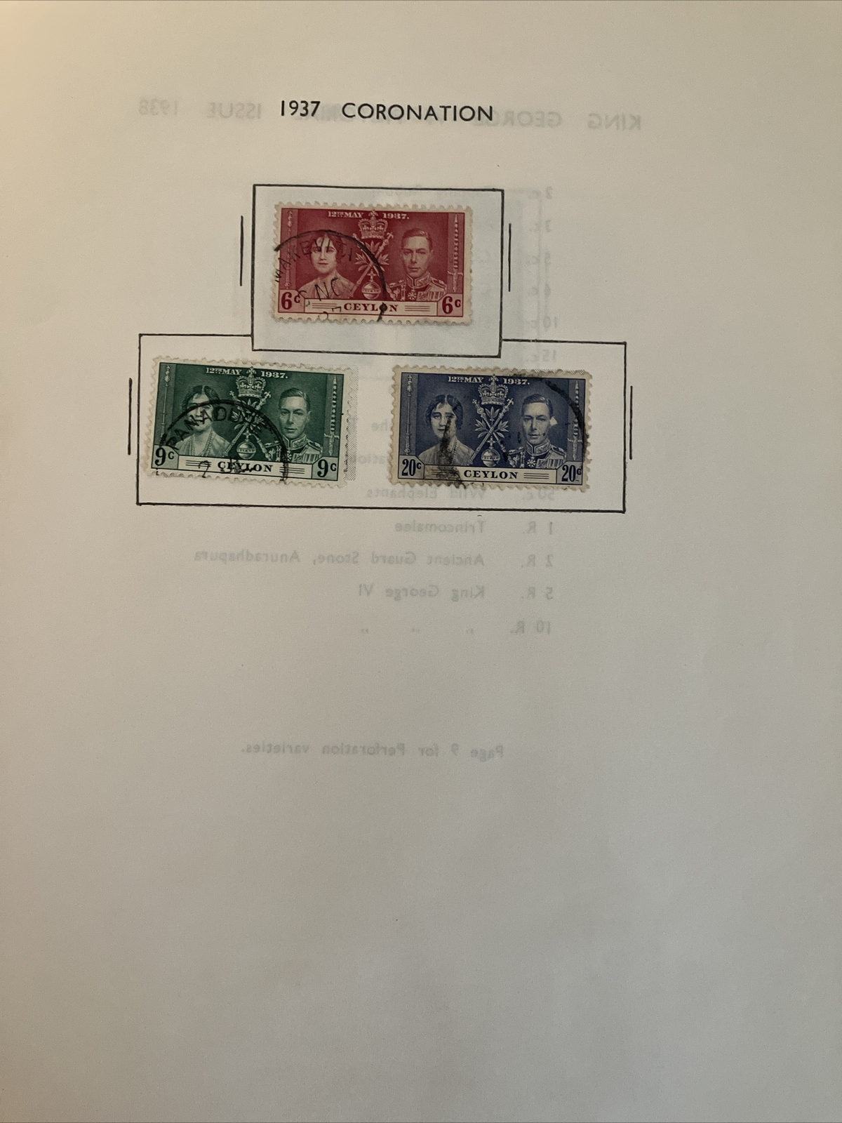 Illustrated Ceylon 1935-1963 Stamp Album Part II 46 Pages Mint Mounted Complete