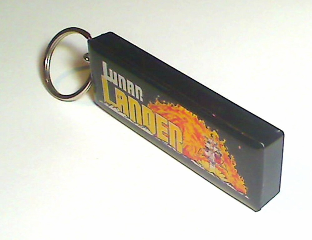 Lunar Lander Arcade Marquee Coin Door accessory Keychain