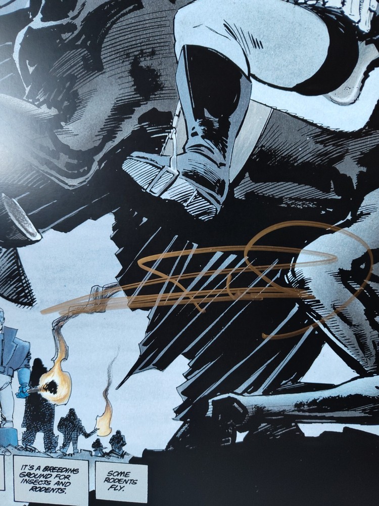 BATMAN 11 X 17 PRINT HAND SIGNED BY FRANK MILLER w/COA