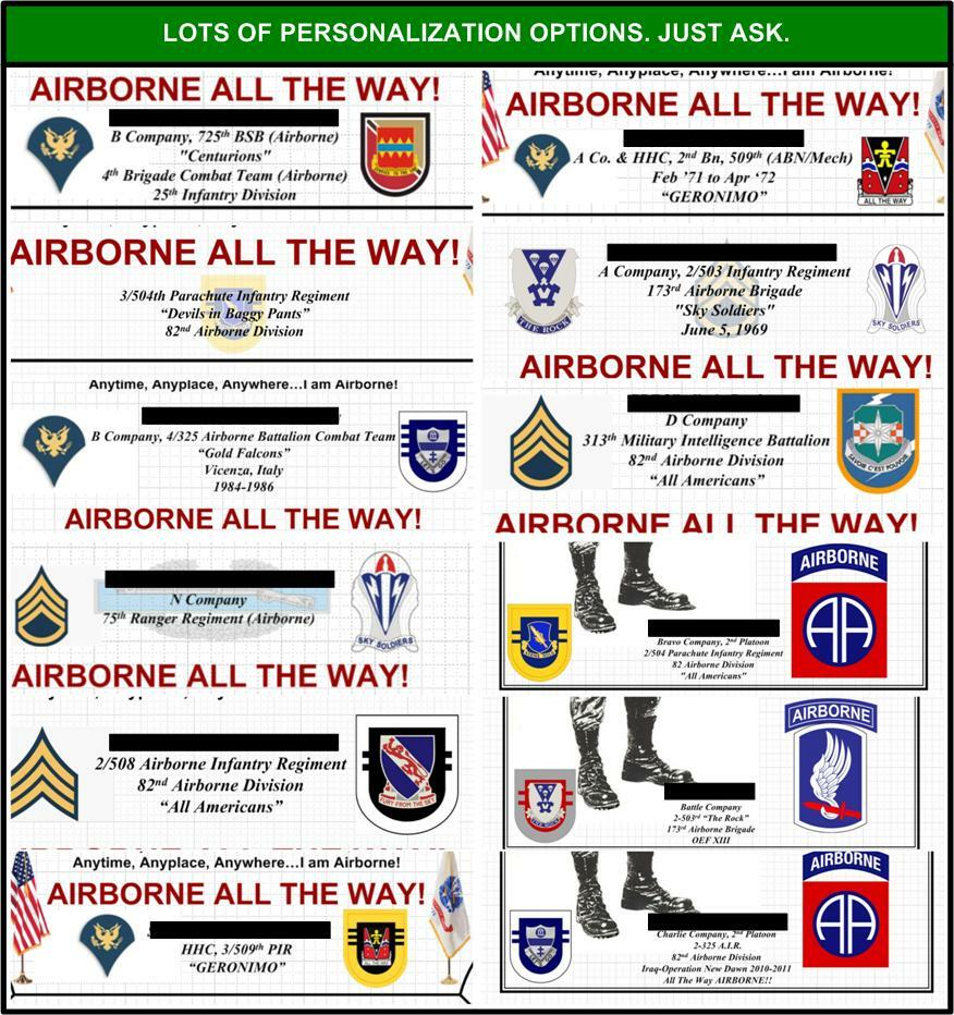 MC-NICE: Army Special Forces Men of the Green Beret ALL GRPS Framed PERSONALIZED