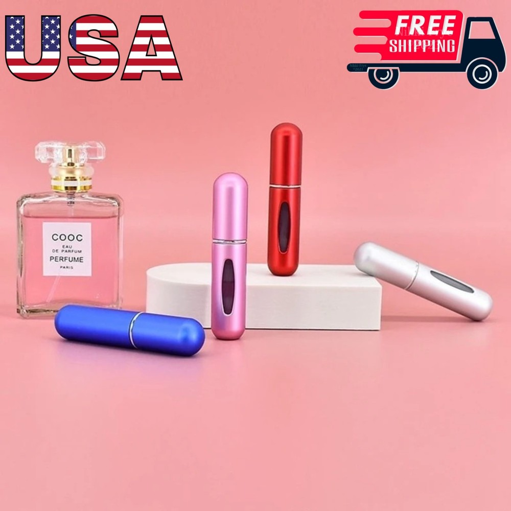 1 Pcs Travel Portable Mini Refillable Perfume Atomizer Bottle Spray Pump Case