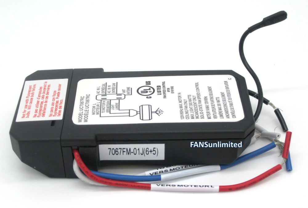 Hunter 27185 Replacement Ceiling Fan Remote Control Kit INCLUDES BATTERY