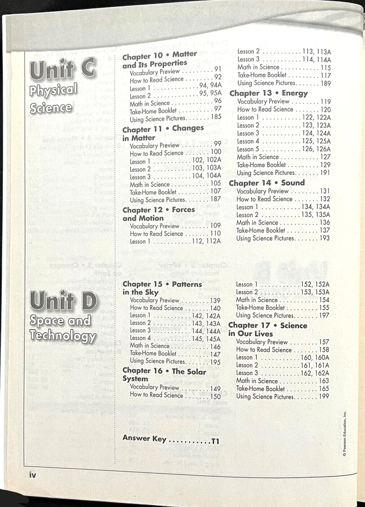 3rd Grade - SCIENCE - WORKBOOK - TEACHER GUIDE (2005, Scott Foresman)