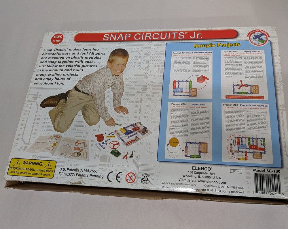 Elenco Snap Circuits Jr. SC-100 Electronics Educational Toy Kit