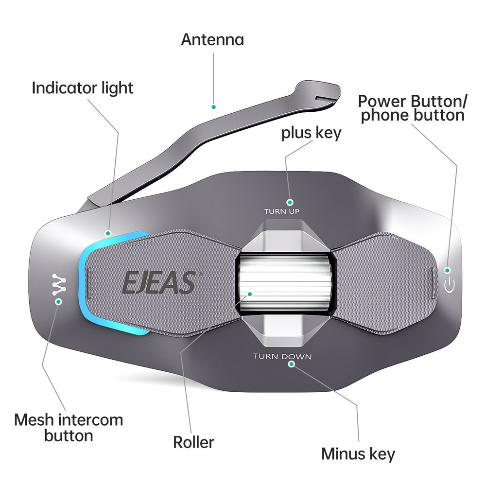 Automatical Connection Motorcycle Full Deplux Helmet 5G Mesh Intercom Headset