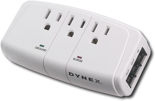 Dynex 3-Outlet Surge Protector DX-3OUT