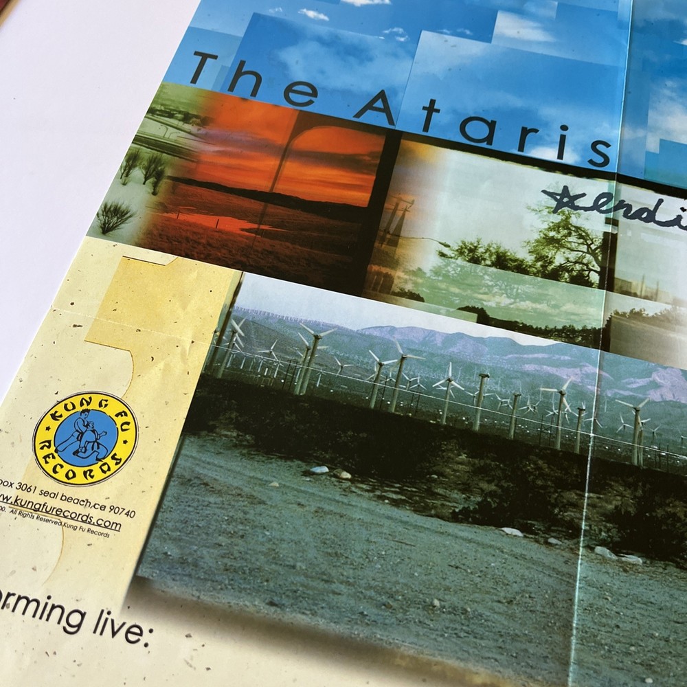 THE ATARIS End Is Forever Vintage OG Promo Poster Kung Fu Live Tour Y2K Dimas