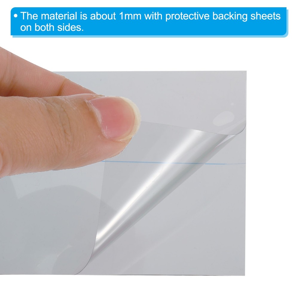 2pcs 6.5" Polarized Film Sheets Adhesive Polarizer Linear Polarizing Filter