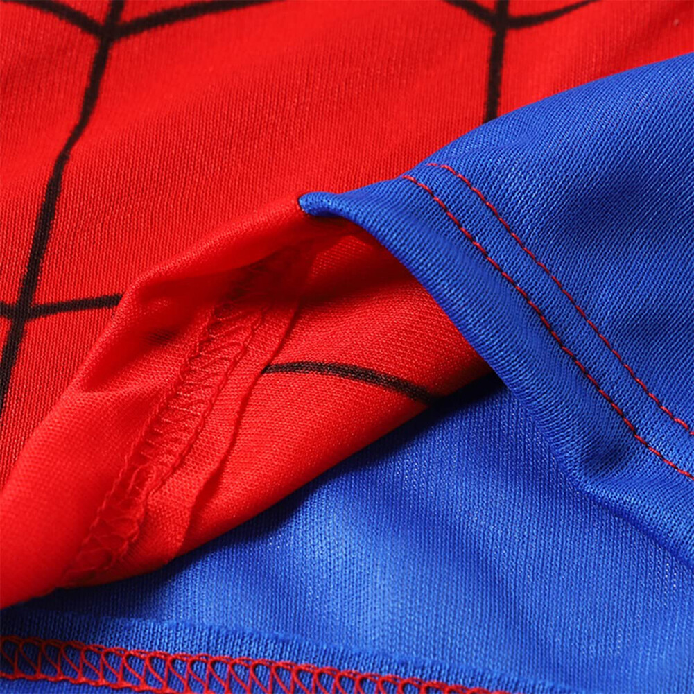 Kids SpiderMan Cosplay Costume Boys Tobey Maguire Outfit Jumpsuit Clothes 3-7Age