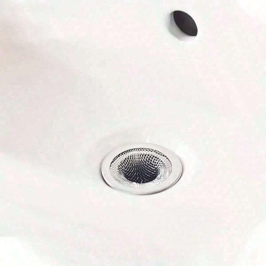 6PCS Stainless Steel Sink Drain Filter Strainer Hair Catcher Bathroom Kitchen