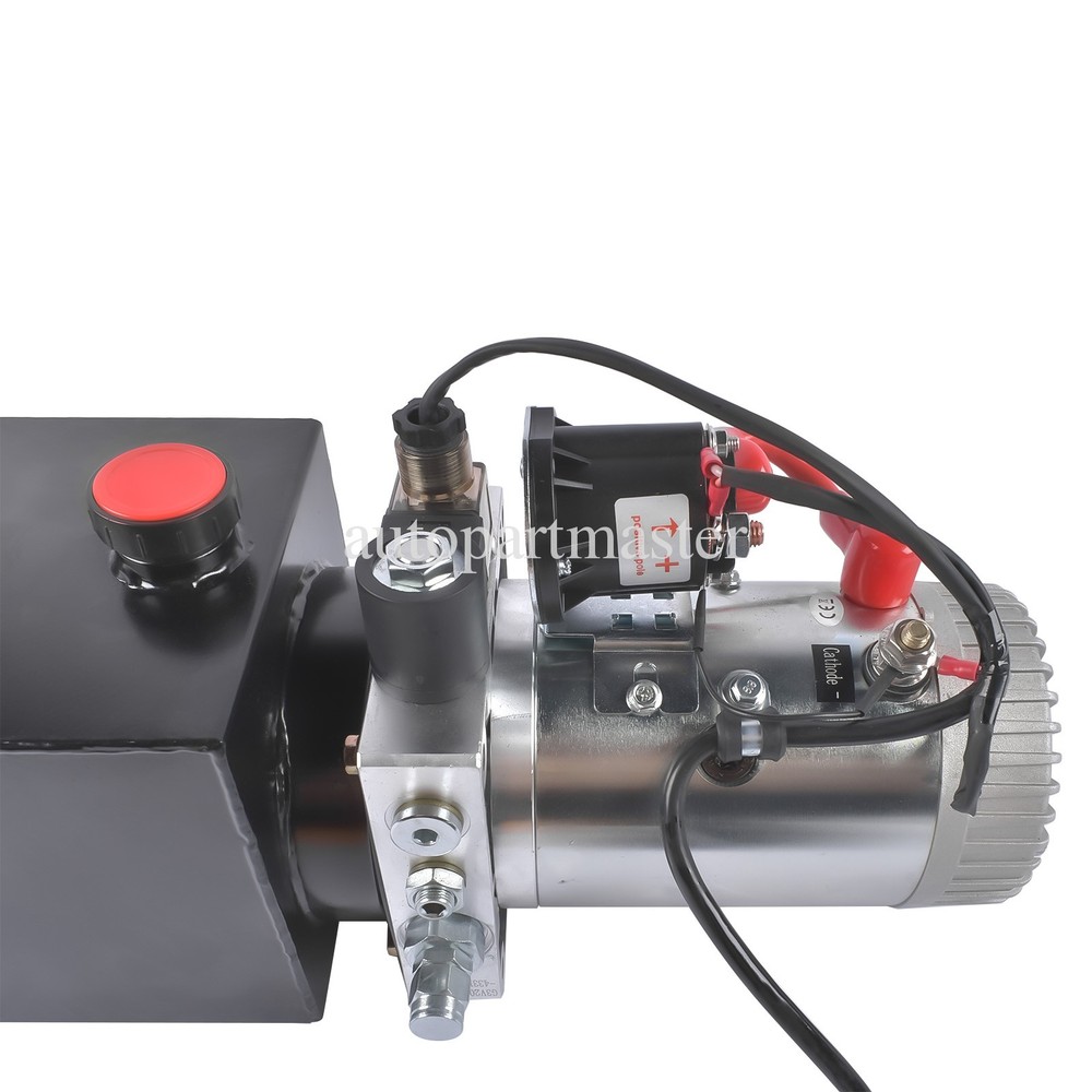NEW 4 Quart Single Acting Hydraulic Pump for Dump Trailers 12 V Quick Lifting