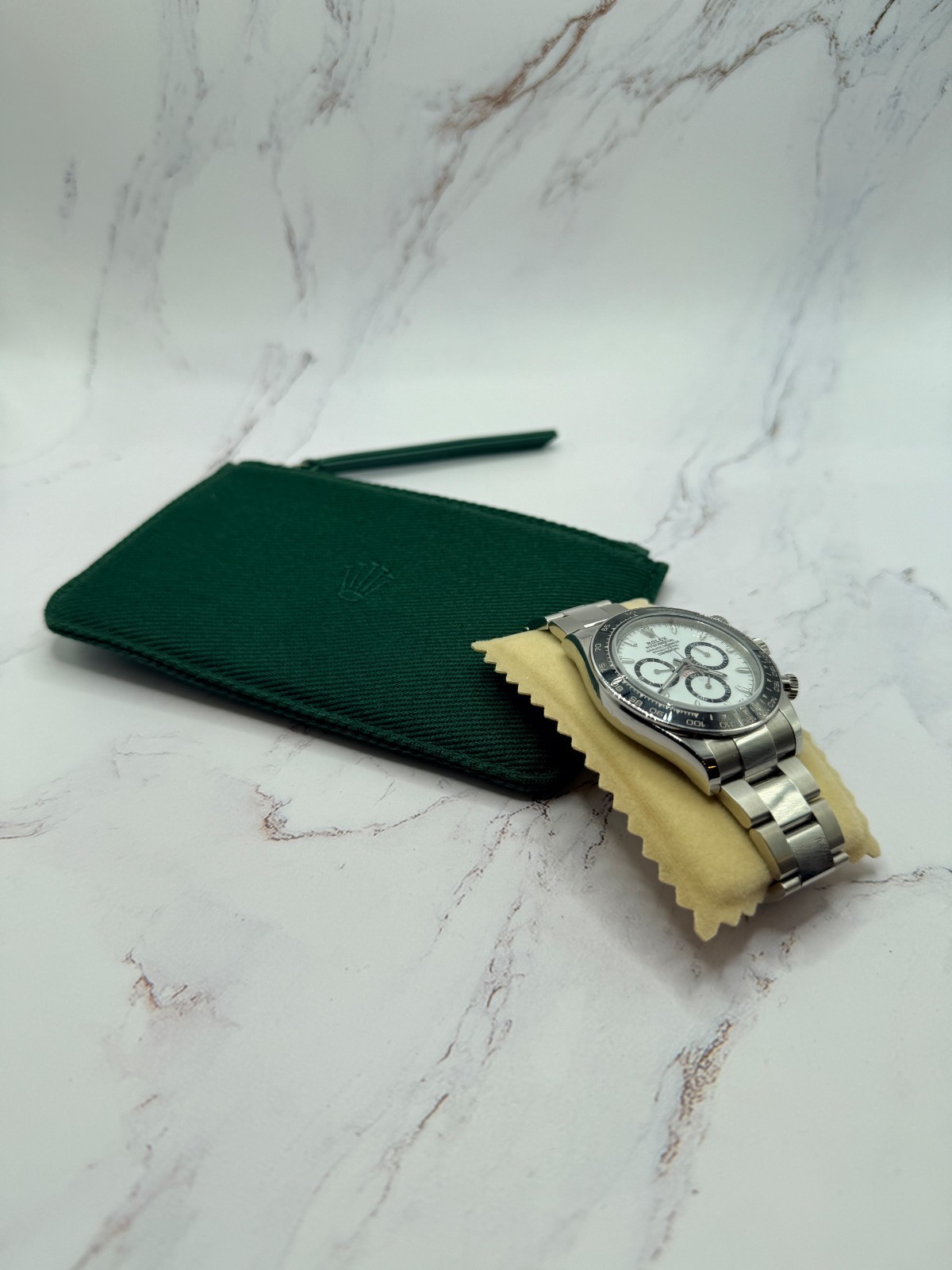 Rolex AD VIP Gift Emerald Green Zipper Watch Pouch Case Wallet