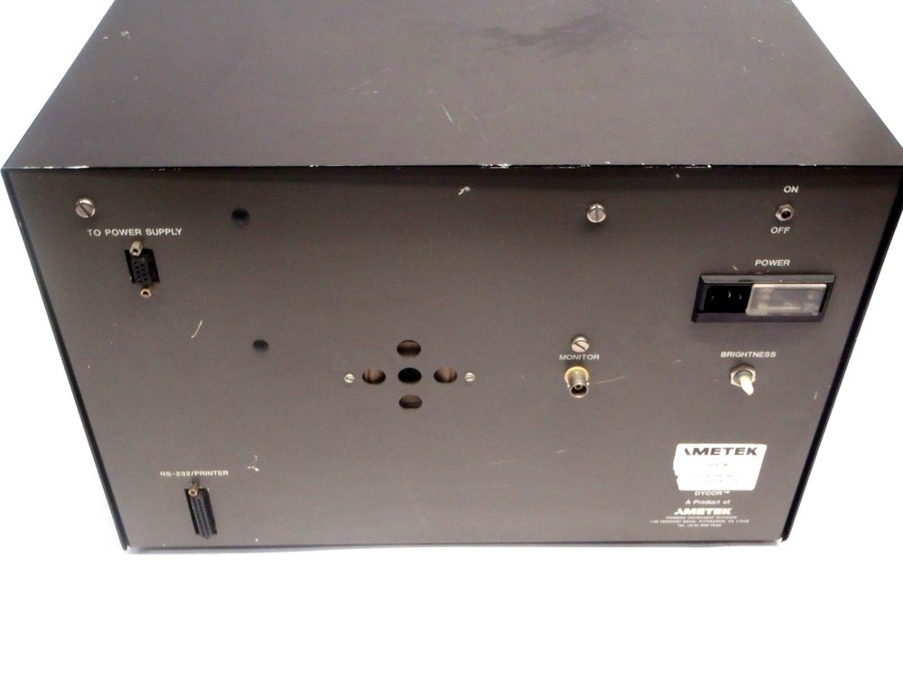 Ametek Dycor M100 Controller Screen for Quadrupole Gas Analyzer