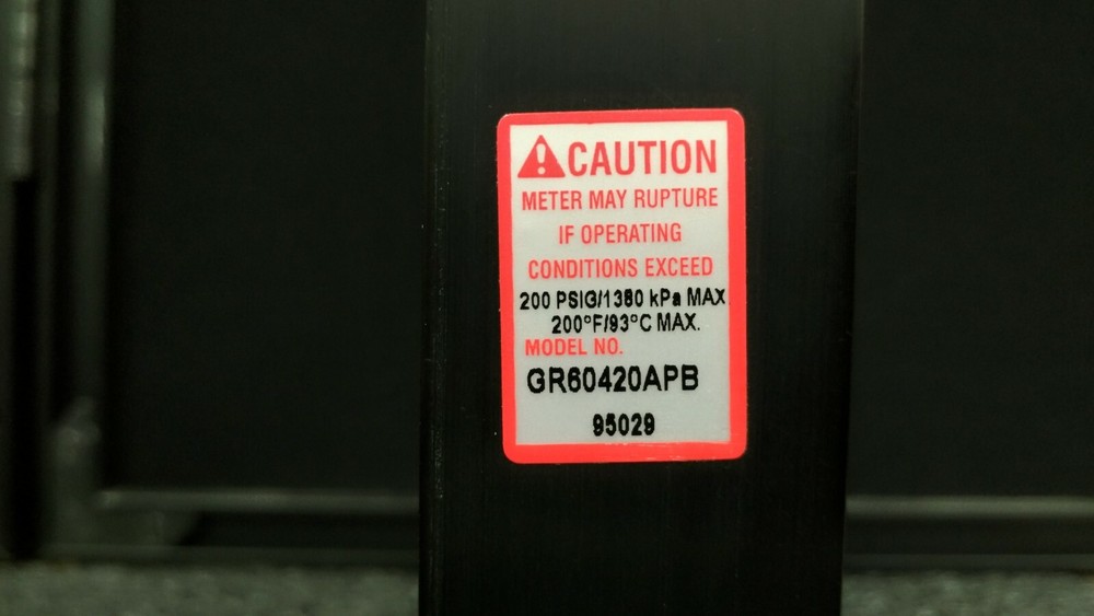 KI KEY INSTRUMENTS GR60420APB 200 PSIG/1380 kPa Max Variable Area Flow Meter