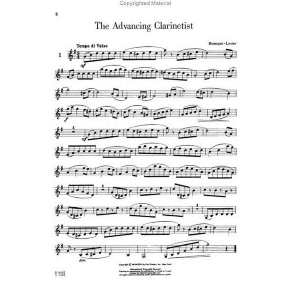 The Advancing Clarinetist, Clarinet