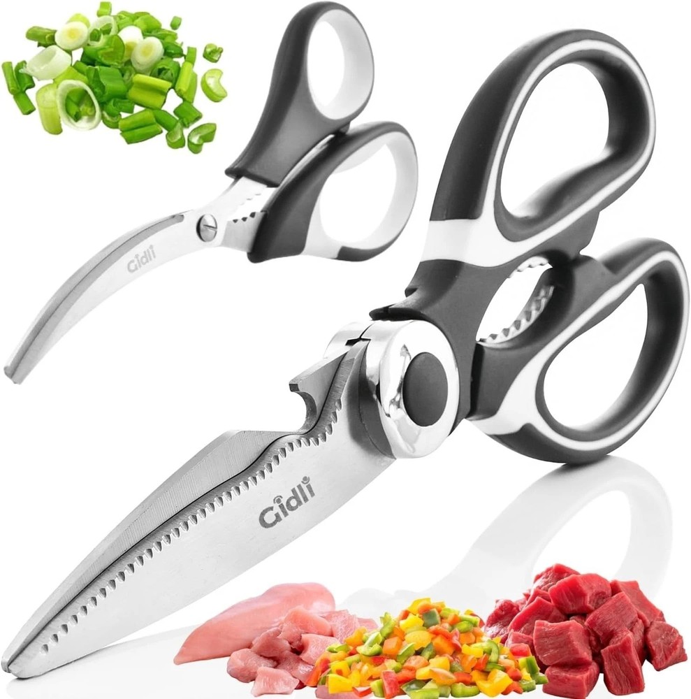 Kitchen Shears by - Liftime Replacement * - Includes Seafood Scissors As a Bo...