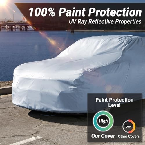 iCarCover Custom Car Cover for 18. Chevy Nova 1968-1979 1-Tone (Solid Gray)