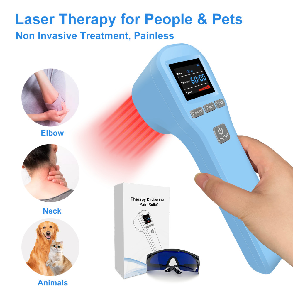 LLLT Laser Therapy Device Knee Back Pain Relief 650nm 808nm Red Light Treatment