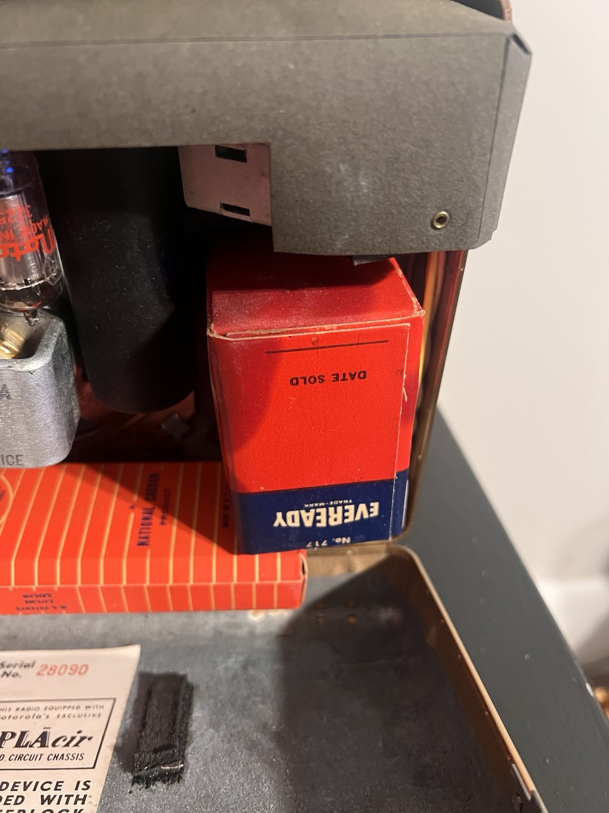 1955 Motorola Model 55BIU Portable Tube Radio Tested And Working