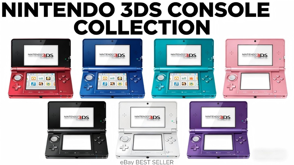 Nintendo 3DS Handheld Gaming Console With SD 32G + AC  (Open Box)