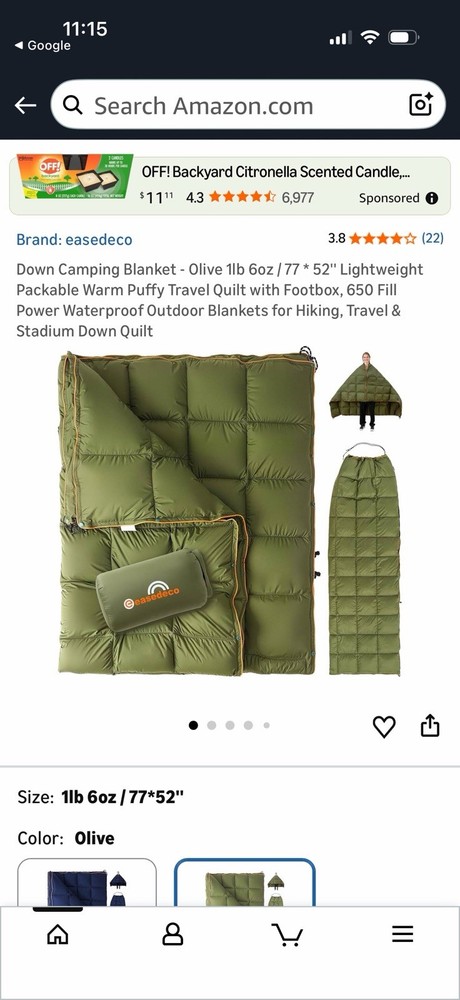 Easedeco Camping Blanket (gray)