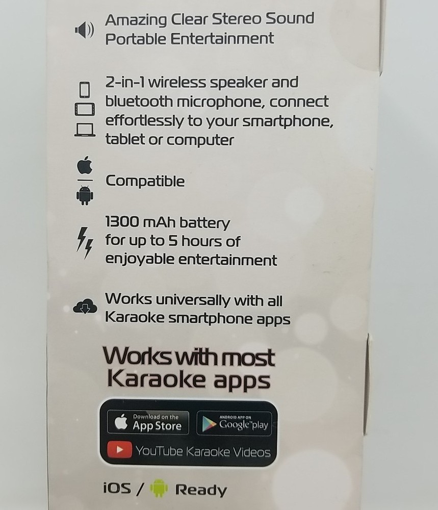 Bluetooth Karaoke Microphone With Professional Mixer