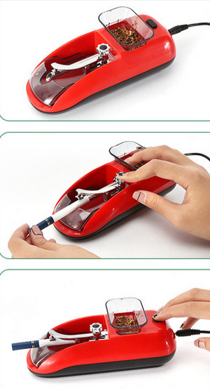 for 8MM cigarette electric Automatic filler puller machine maker red ZX-252