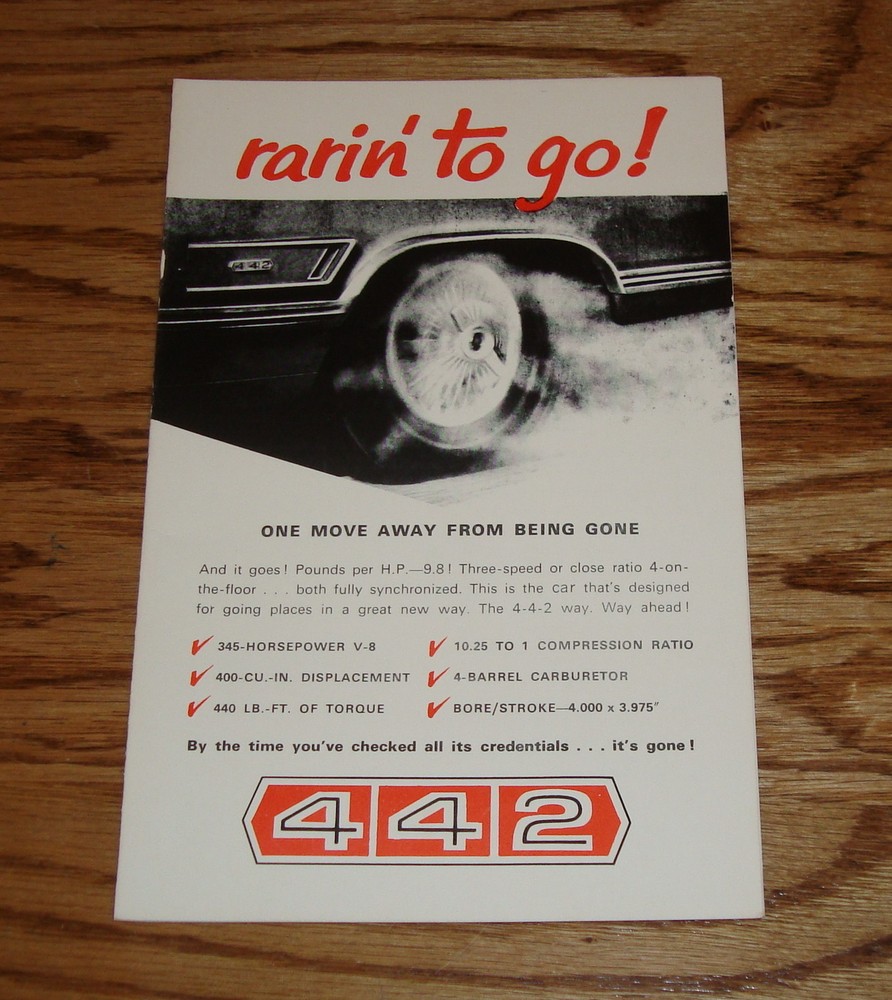 1965 Oldsmobile 4-4-2 Specifications Brochure 65