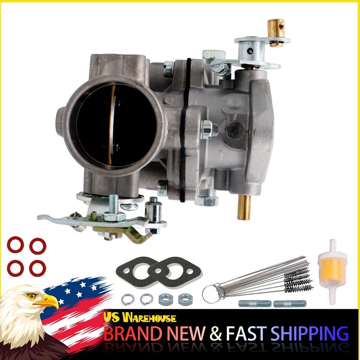 For Zenith Carburetor Updraft Gas Wisconsin L63S1 (VH4D) w/ 2-1/4" Mount New