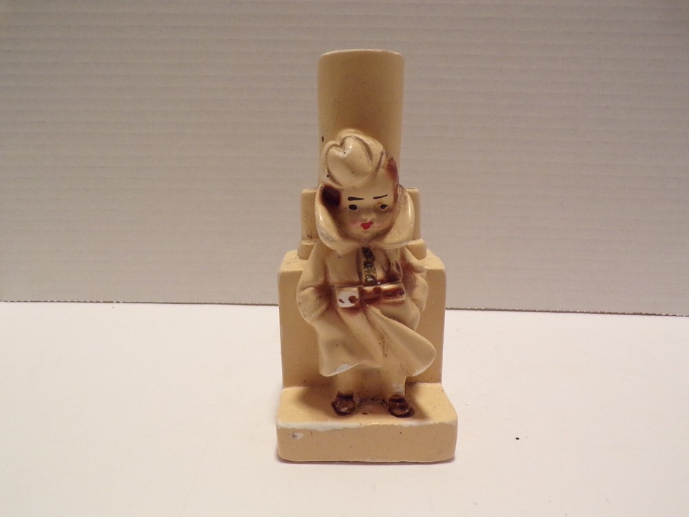 VTG Chaulkware Mini Bud Vase