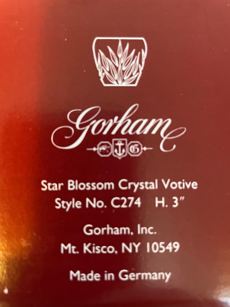 Gorham Crystal Candle Holder