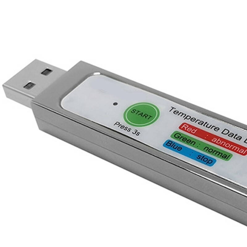 Temperature Data Logger PDF Report Rechargable 8640 Points Temperature Recorder