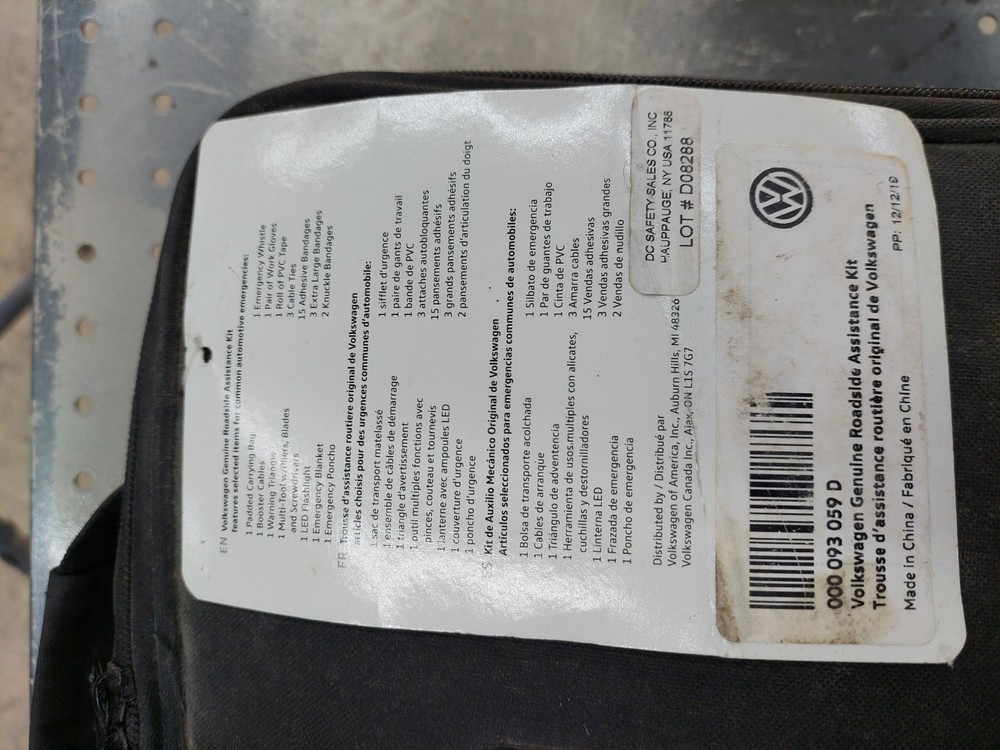 Volkswagon Road Side Emergency Kit