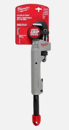 Milwaukee CHEATER Pipe Wrench Aluminum Adaptable 11" 18" 24" 48-22-7318 New