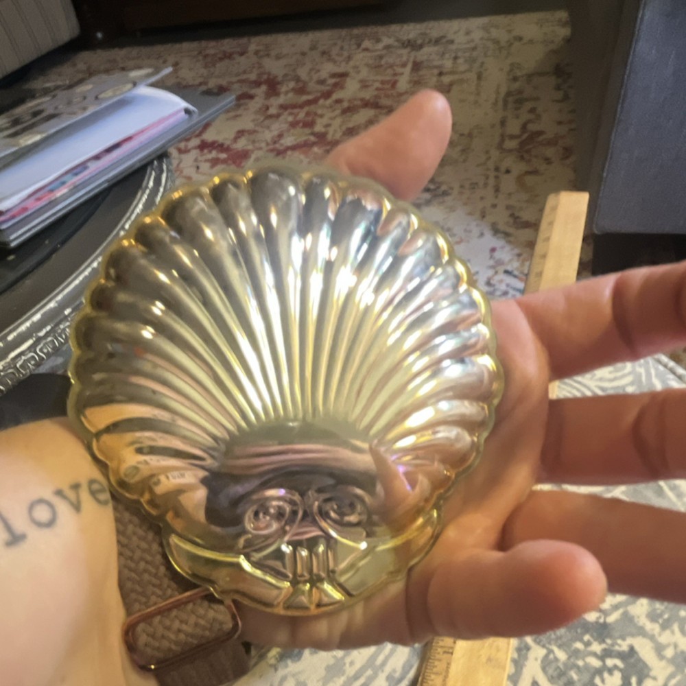 Old Hampshire Silversmiths Silver Plate Shell Tray Set, 2-Piece