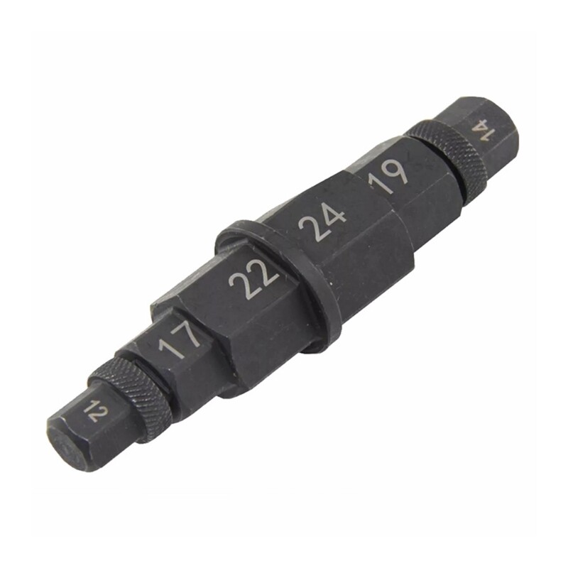 6 Sizes for Tire Removal Hex Axle Socket Adapter Tool for Motorcycle Front Wheel