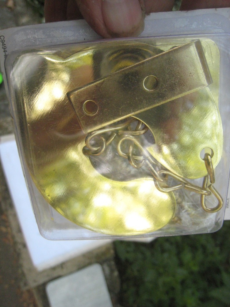 DEFENDER SECURITY U 9494 Brass Plated Texas Security Bolt