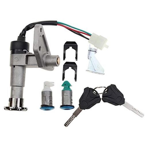 4-Wire Key Ignition Switch Lock Set Replacement for 50cc 125cc 150cc 200cc