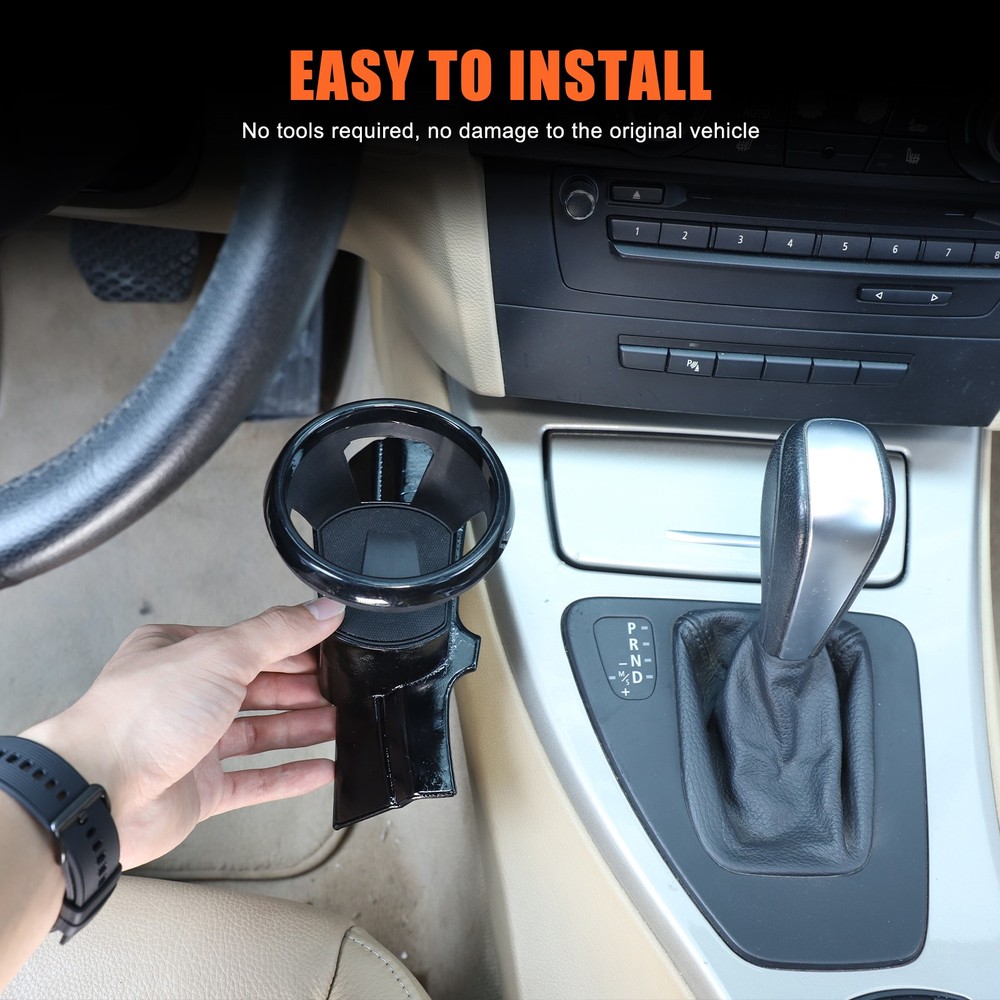 ABS Black Dashboard Left Side Cup Holder For BMW 3 Series E90 E91 E92 2005-2012