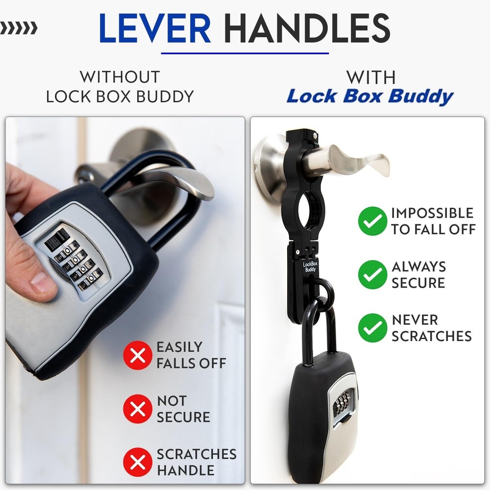Lock Box Buddy - Secure Attachment for Lever 1,