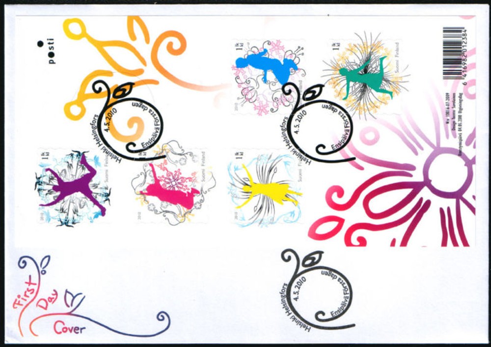 Finland FDC 2010 Jumping for Joy, Mint