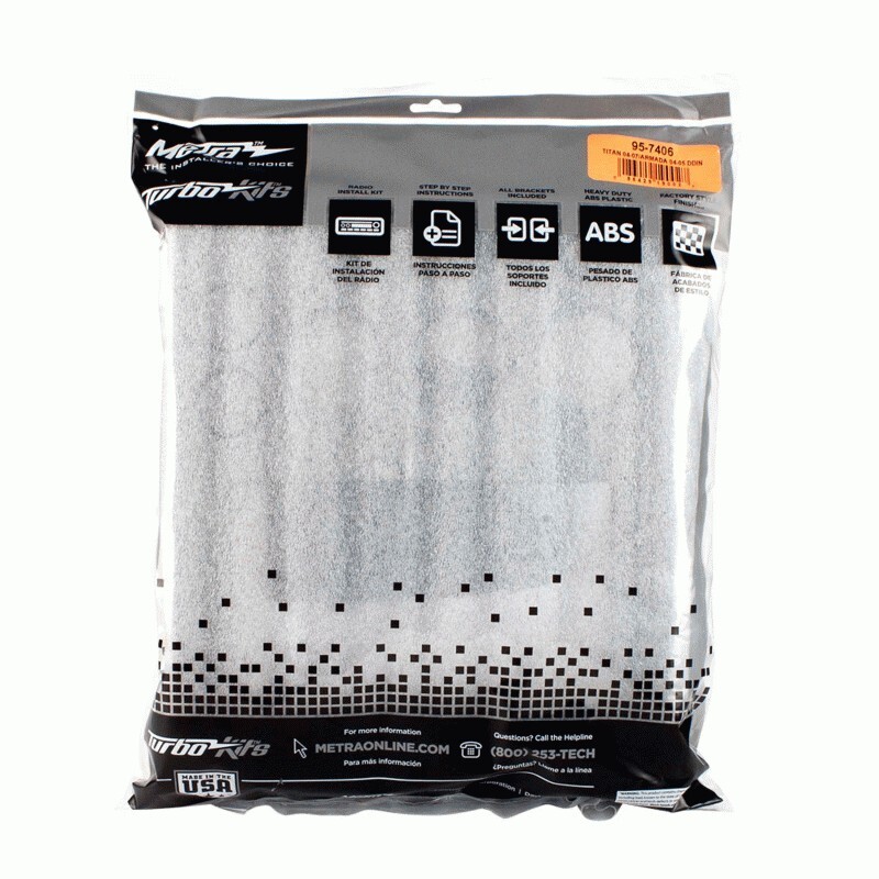 NDK732 Double DIN Car Stereo Install Dash Kit for 2004-2006 Nissan Titan/ Armada