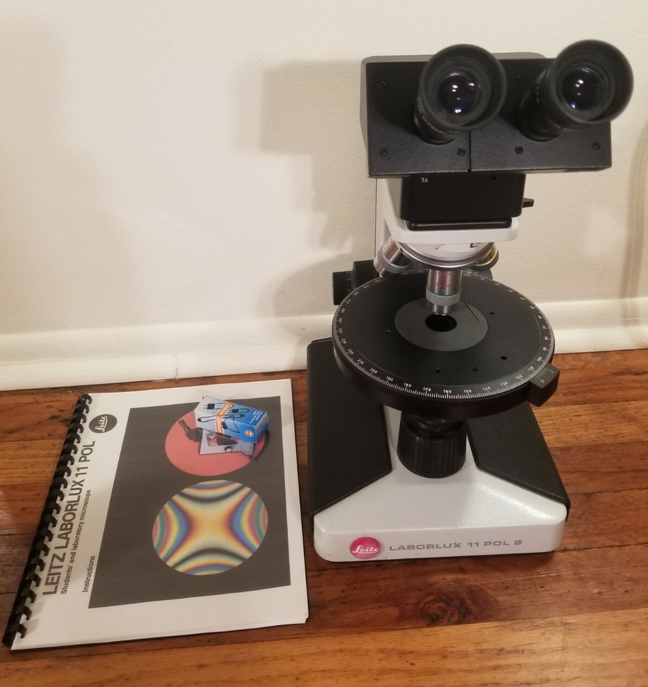 Leitz Laborlux 11 Pol S Polarizing Microscope 2.5/10/25/50x Complete