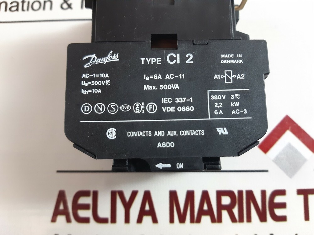 Danfoss CI2 contactor MAX. 500VA 380V 3AC